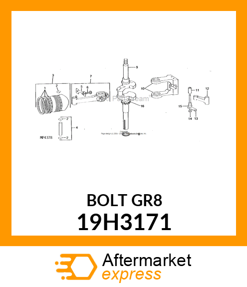 SCREW, HEX HEAD 19H3171