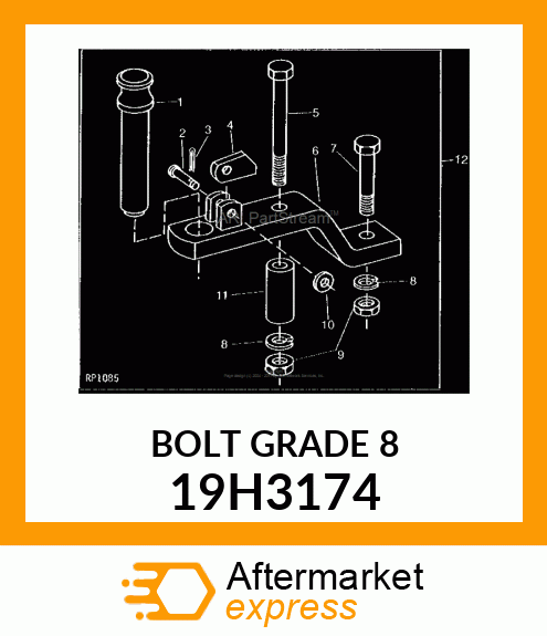 SCREW, HEX HEAD 19H3174