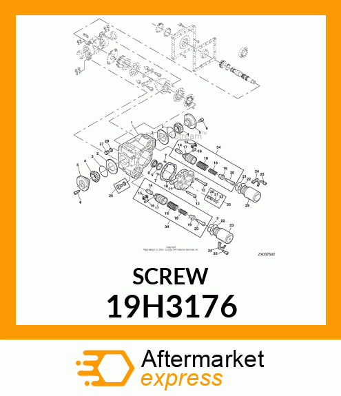 SCREW, HEX SOCKET HEAD 19H3176