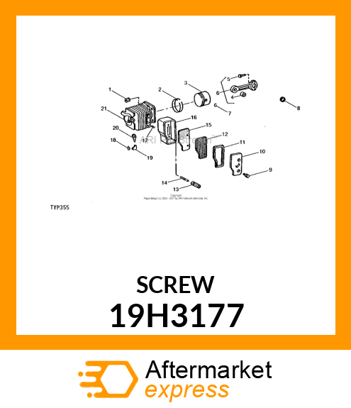 SCREW, HEX SOCKET HEAD 19H3177