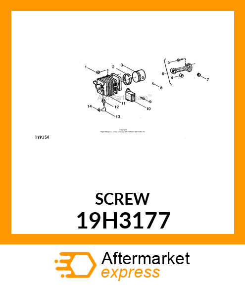 SCREW, HEX SOCKET HEAD 19H3177