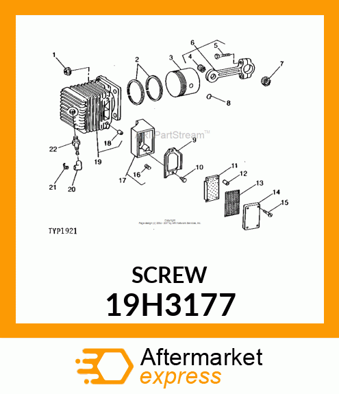 SCREW, HEX SOCKET HEAD 19H3177