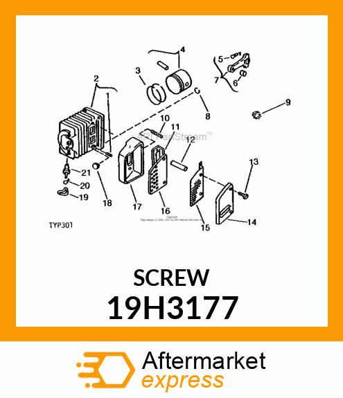 SCREW, HEX SOCKET HEAD 19H3177