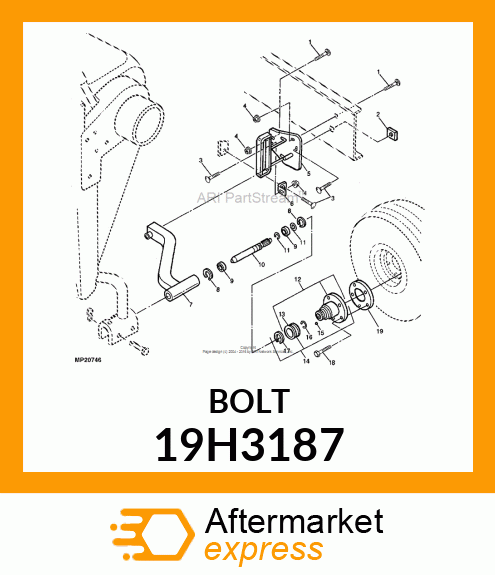 SCREW, HEX HEAD 19H3187