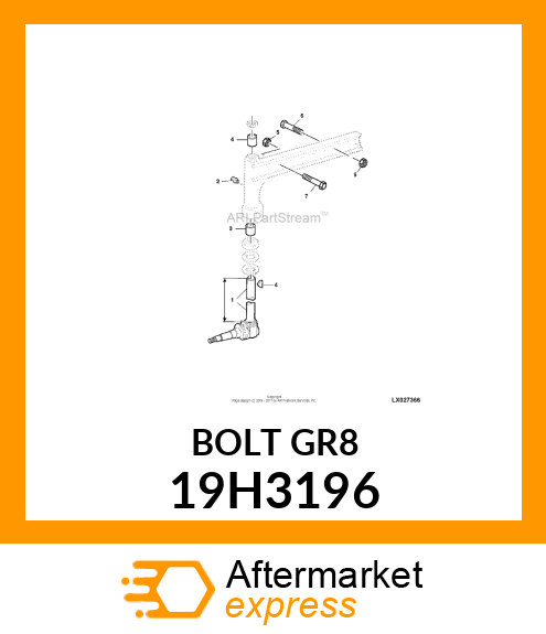 SCREW, HEX HEAD 19H3196