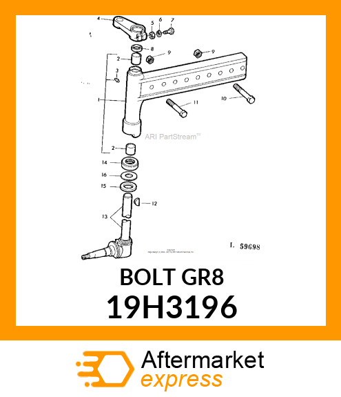 SCREW, HEX HEAD 19H3196