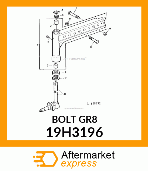 SCREW, HEX HEAD 19H3196