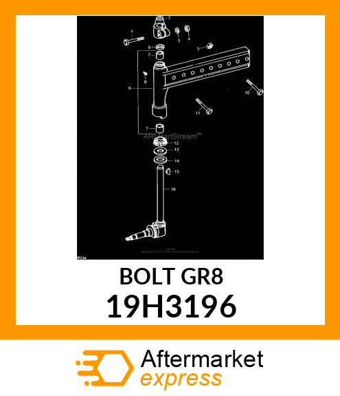 SCREW, HEX HEAD 19H3196