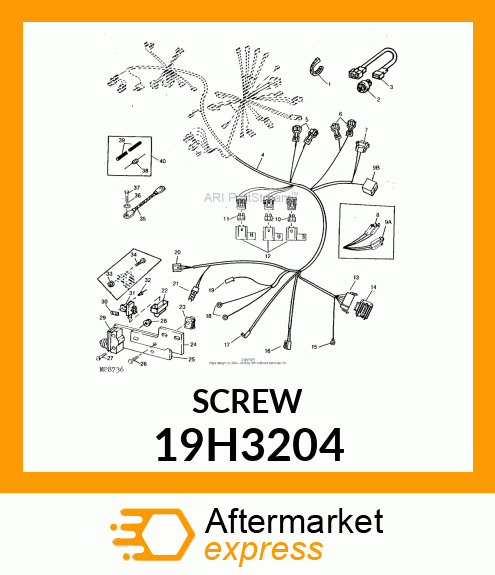 SCREW, HEX HEAD 19H3204