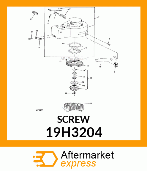 SCREW, HEX HEAD 19H3204