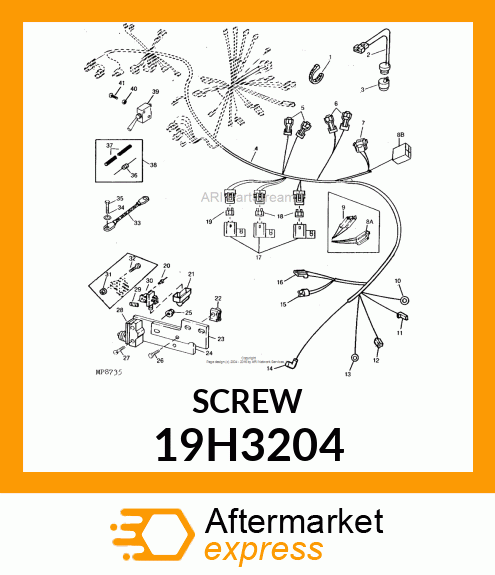 SCREW, HEX HEAD 19H3204