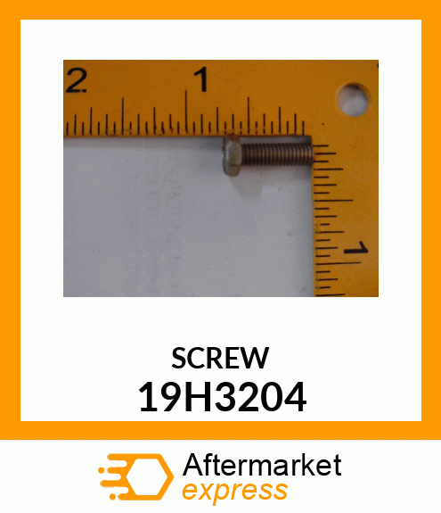 SCREW, HEX HEAD 19H3204