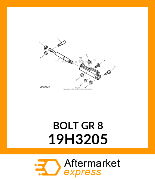 SCREW, HEX HEAD 19H3205