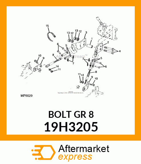 SCREW, HEX HEAD 19H3205