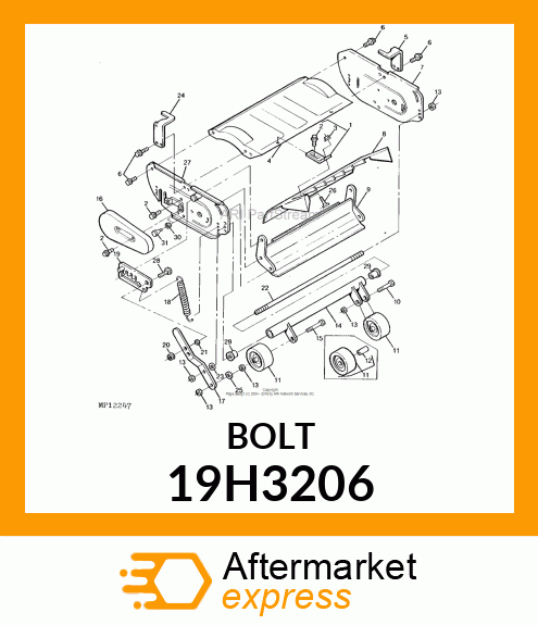 SCREW, HEX HEAD 19H3206