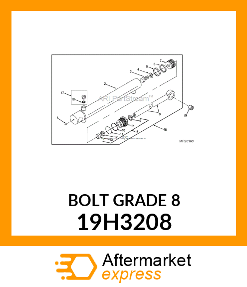 SCREW, HEX HEAD 19H3208