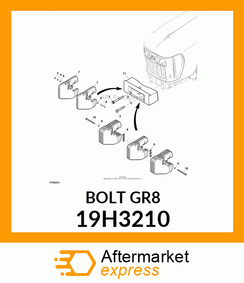 SCREW, HEX HEAD 19H3210