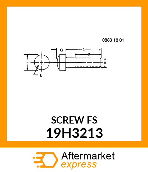 SCREW, HEX SOCKET HEAD 19H3213