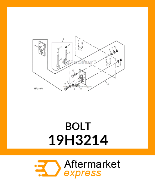 SCREW, HEX HEAD 19H3214