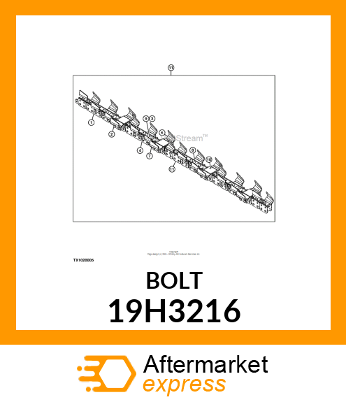 SCREW, HEX HEAD 19H3216