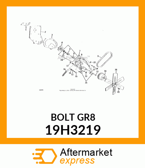 SCREW, HEX HEAD 19H3219