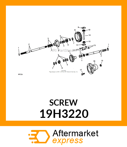 SCREW, HEX HEAD 19H3220