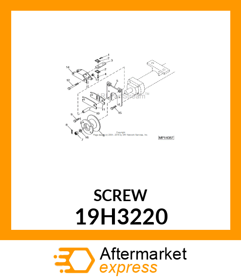 SCREW, HEX HEAD 19H3220