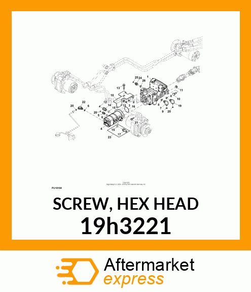 SCREW, HEX HEAD 19h3221