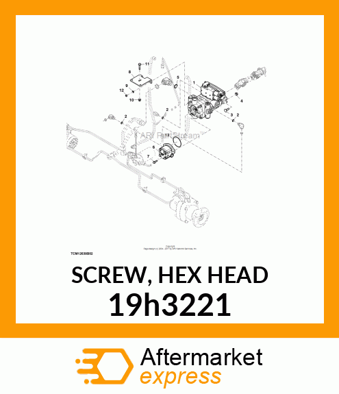 SCREW, HEX HEAD 19h3221