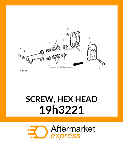 SCREW, HEX HEAD 19h3221