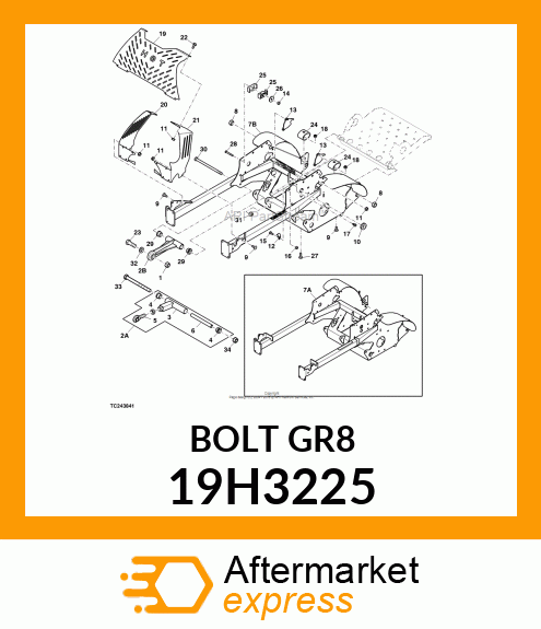 SCREW, HEX HEAD 19H3225