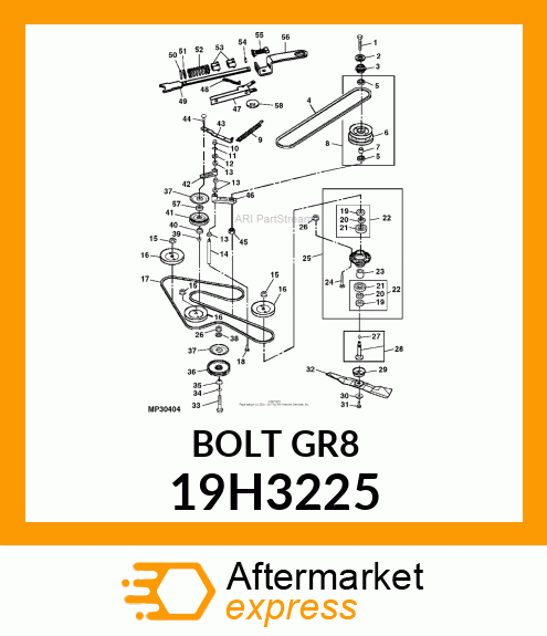 SCREW, HEX HEAD 19H3225