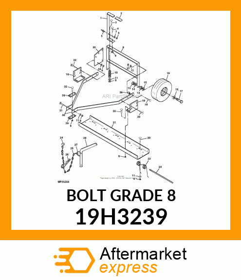 SCREW, HEX HEAD 19H3239