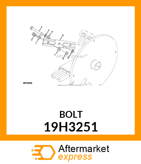 SCREW, HEX HEAD 19H3251