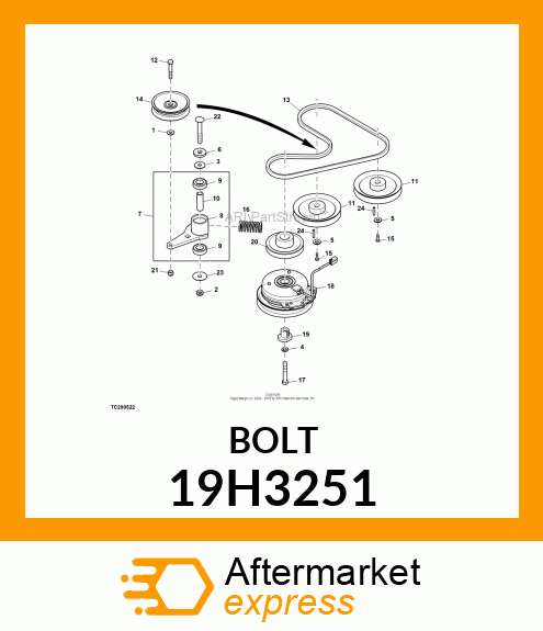 SCREW, HEX HEAD 19H3251