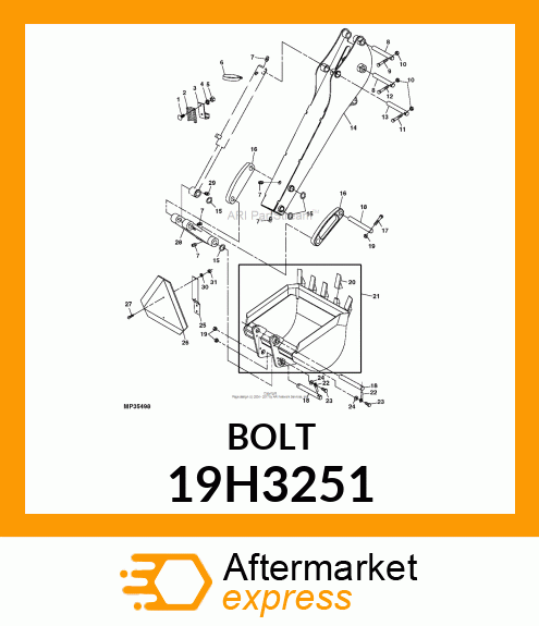 SCREW, HEX HEAD 19H3251