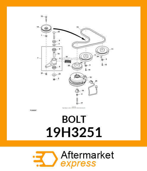 SCREW, HEX HEAD 19H3251