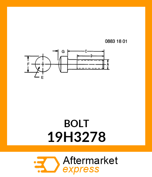 SCREW, HEX SOCKET HEAD 19H3278