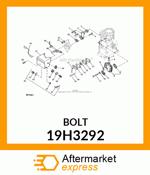 SCREW, HEX HEAD 19H3292