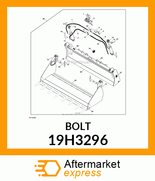 SCREW, HEX HEAD 19H3296