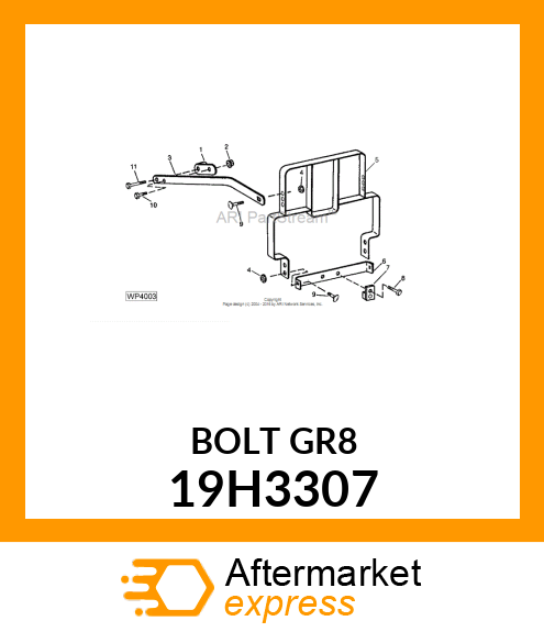 SCREW, HEX HEAD 19H3307