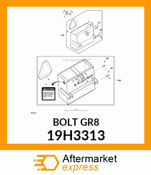 SCREW, HEX HEAD 19H3313