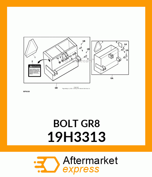 SCREW, HEX HEAD 19H3313