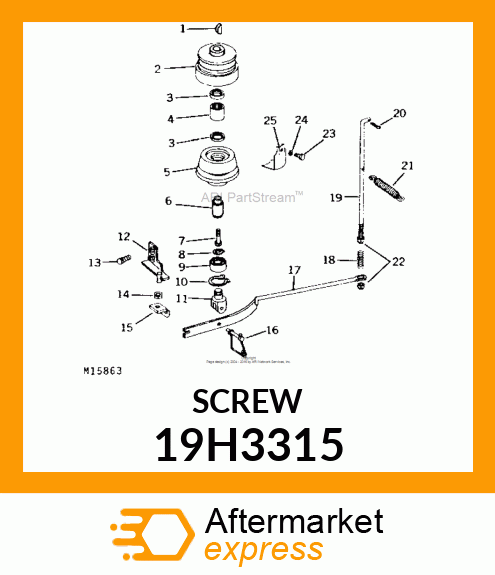 SCREW, HEX HEAD 19H3315