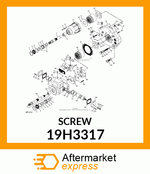 SCREW, HEX SOCKET HEAD 19H3317