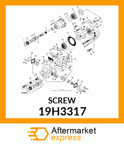 SCREW, HEX SOCKET HEAD 19H3317