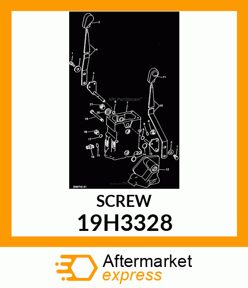 SCREW, HEX HEAD 19H3328