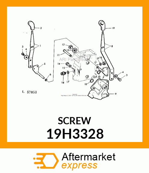 SCREW, HEX HEAD 19H3328