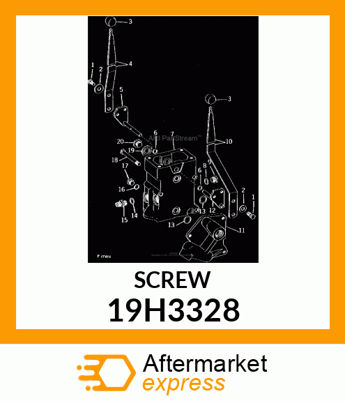 SCREW, HEX HEAD 19H3328