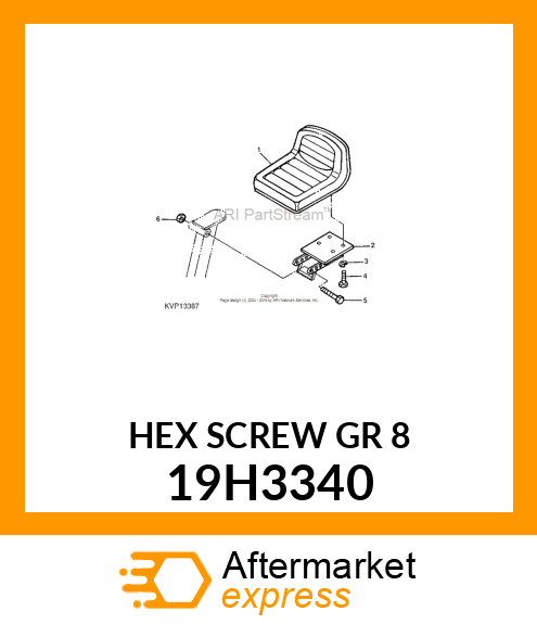 SCREW, HEX HEAD 19H3340